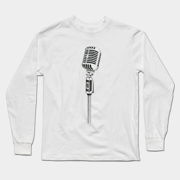 Microphone Long Sleeve T-Shirt by By_StineLee